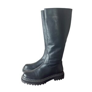 Vince Camuto Phrancie Black Combat Boots